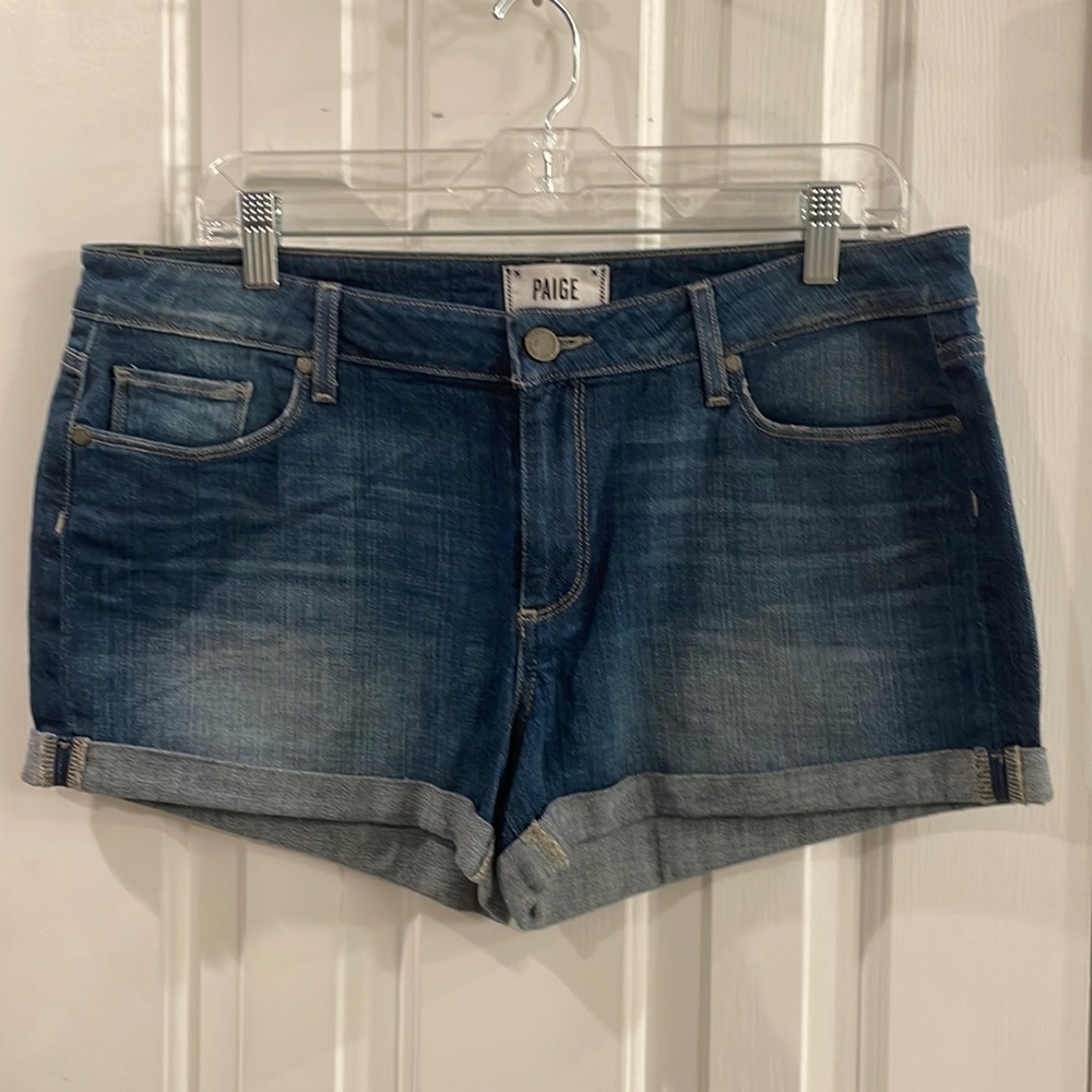 Paige Jimmy Jimmy Cuffed Denim Jean Short - 31